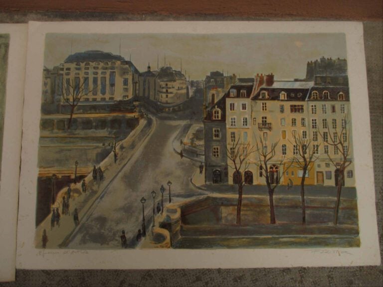 Roger FORISSIER (1924-2003) - Nature morte au pichet blanc - Vue des quais - De…