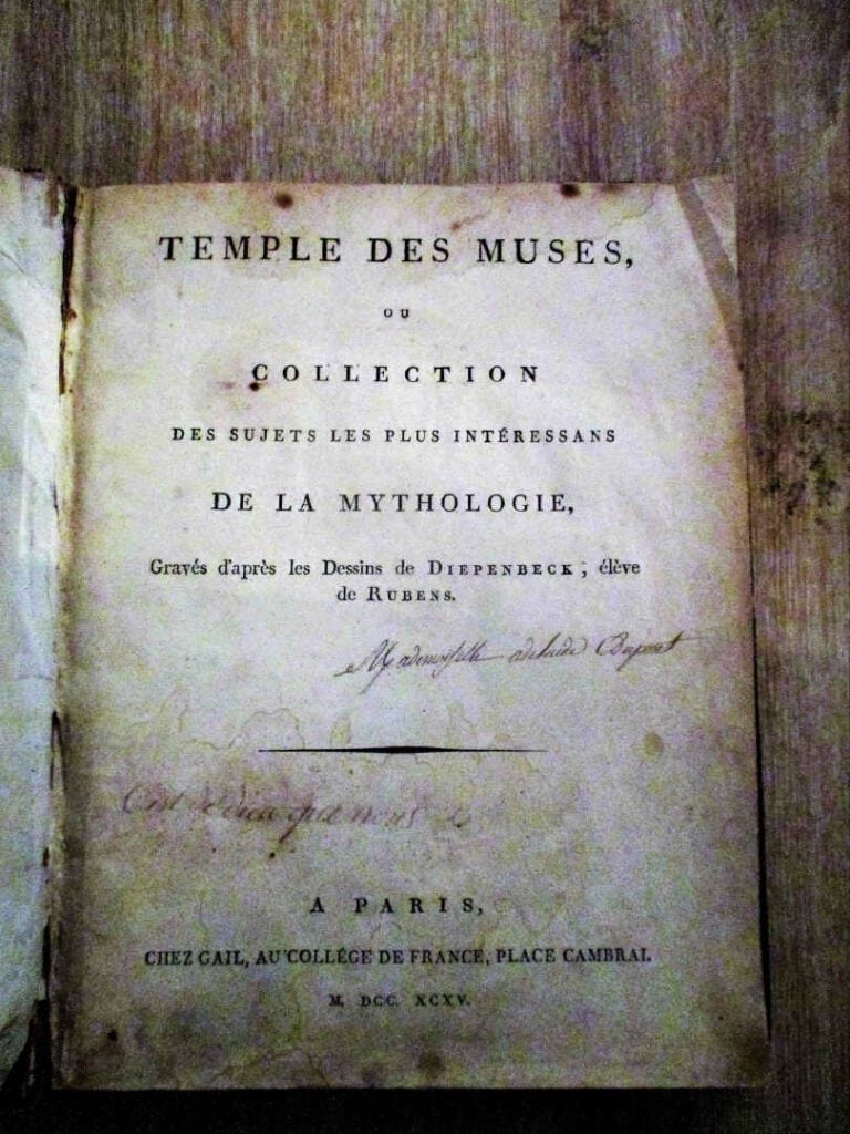 TEMPLE DES MUSES, ou collection des sujets les plus intéressans de la Mythologi…