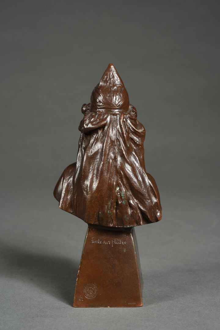 Théodore RIVIERE (1857-1912), d'après - Buste de Salammbô - Epreuve en bronze à…