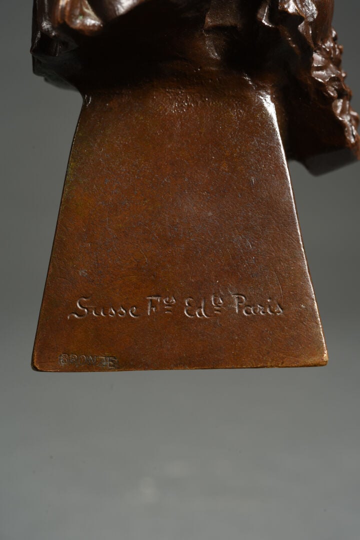 Théodore RIVIERE (1857-1912), d'après - Buste de Salammbô - Epreuve en bronze à…