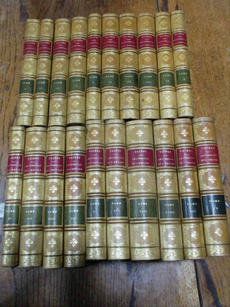 THIERS (Adolphe). - Histoire du Consulat et de l'Empire, faisant suite à l'hist…