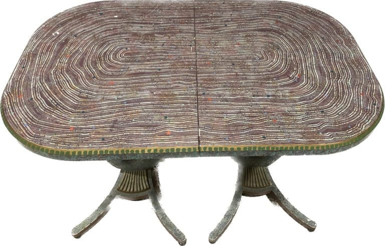 Tommy SIMPSON (1939), attribué à - Table de milieu en bois laqué reposant sur u…