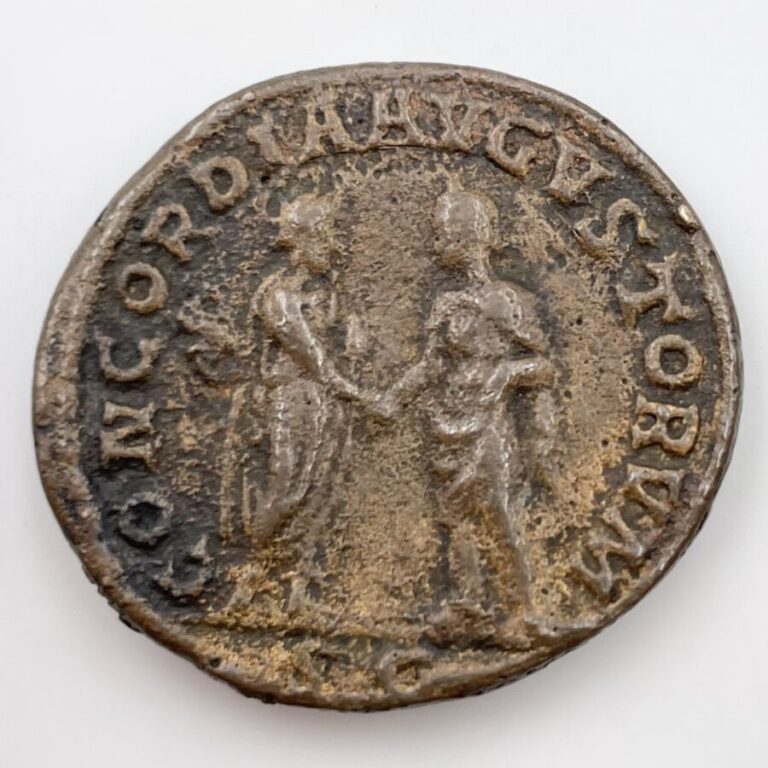 Tranquilline, femme de Gordien III (241-244). Surmoulage d'un dupondius à la Co…
