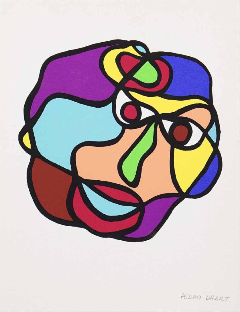 [UHART (Pedro)] - MIZON (Luis). - Mascaras. 8 sérigraphies de Pedro Uhart. - Pa…