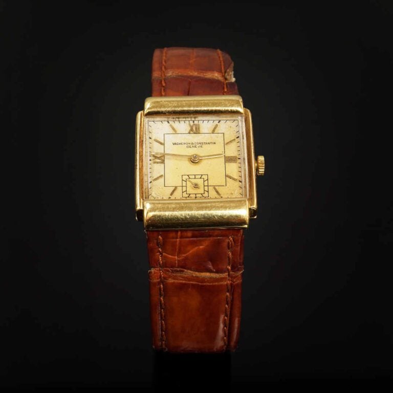 VACHERON CONSTANTIN, modèle 4009, circa 1941 - Montre bracelet d'homme. Le boît…