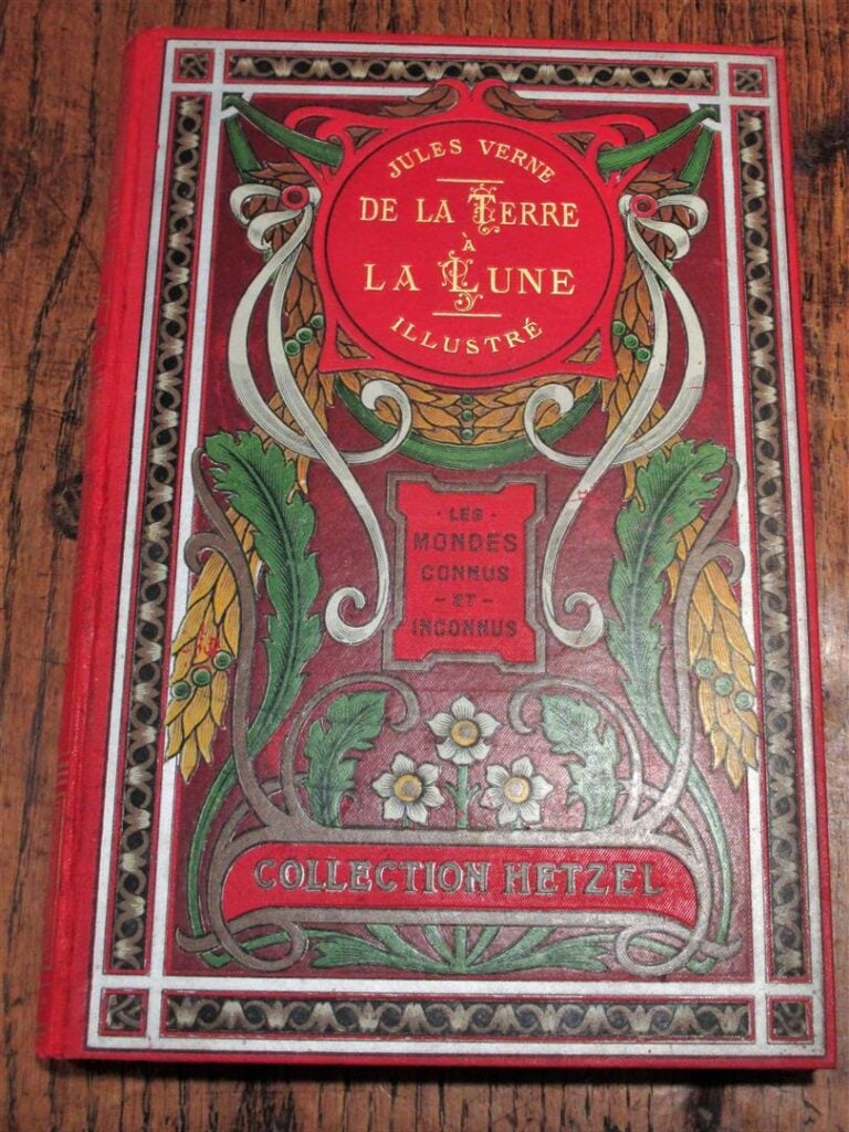 VERNE (Jules) - De la terre à la lune. - Paris. Hetzel. - Grand in 8°, simple.…