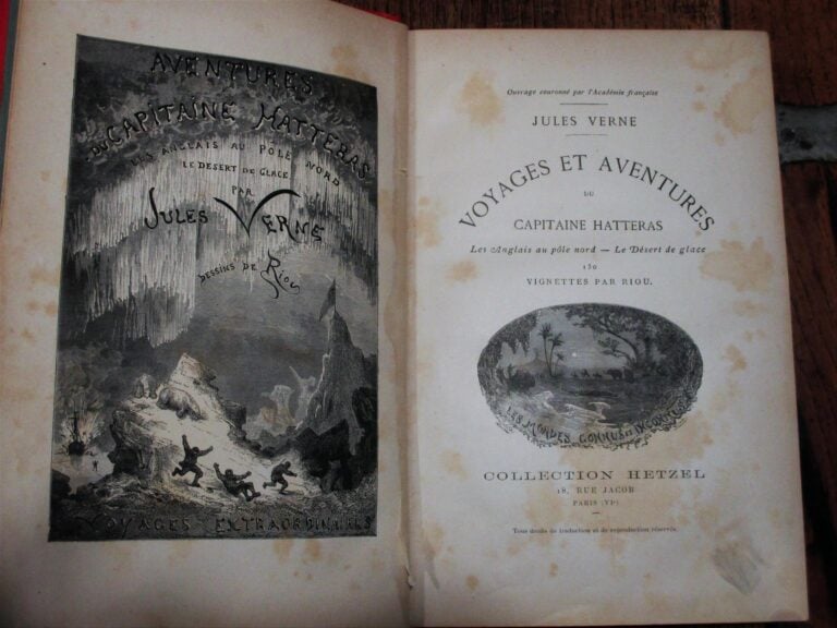 VERNE (Jules) - Voyages et aventures du capitaine Hattéras. Les anglais au pôle…
