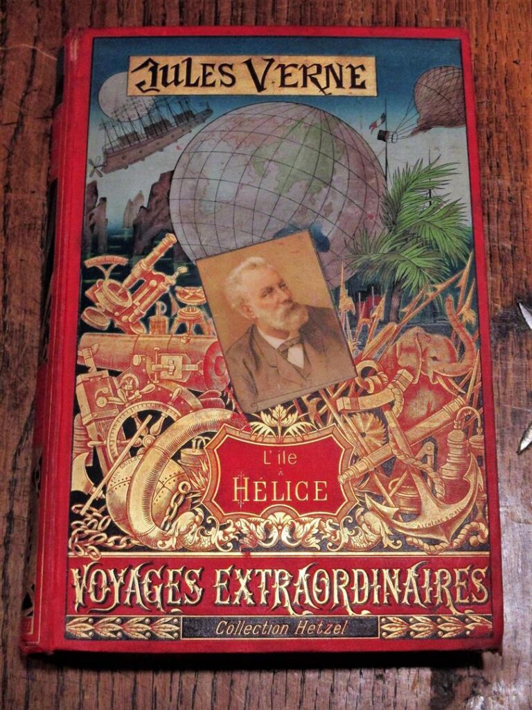 VERNE (Jules) - Voyages Extraordinaires : L'île à hélice. 80 illustrations par…
