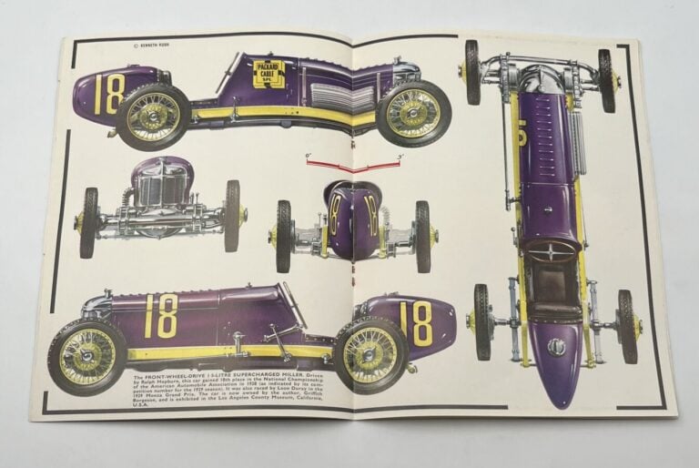 Voiture grand prix ; modélisme par Armand Ferre, d'une Miller 91 Indy racer à é…
