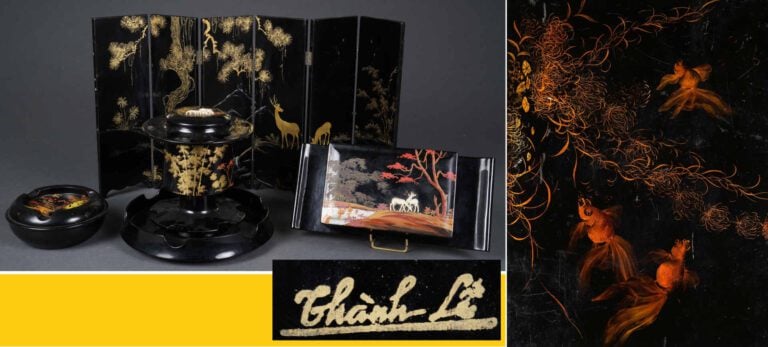 [X] Maison THANH LE (Vietnam / Indochine, Epoque XXe siècle) - Lot de pièces en…