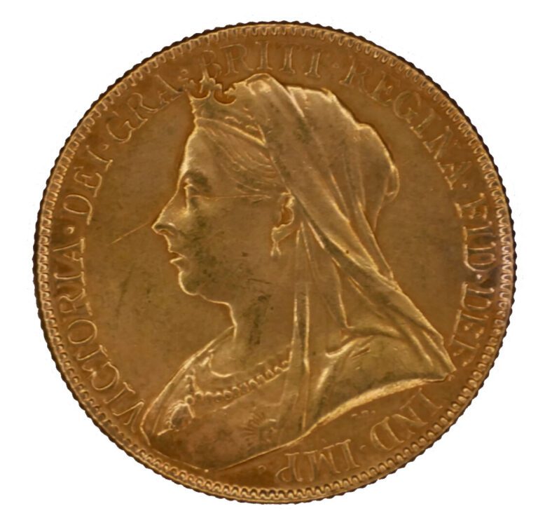 * Angleterre - Reine Victoria (1837-1901) - Double souverain 1893 - A : Buste v…