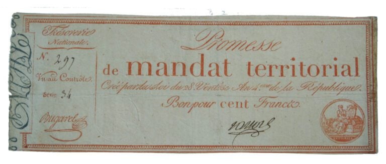 Assignat - - Promesses de mandat territorial, bon pour vingt-cinq Francs - État…