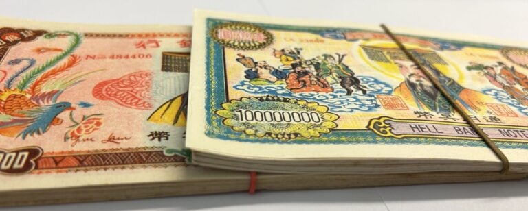 Billet - République de Chine - Important lot de billets funéraires de 100 000 0…