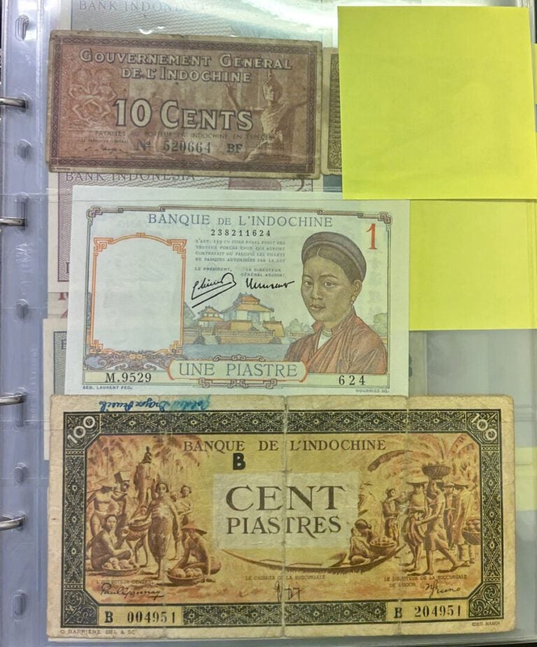 Billets - Asie - Important lot de 202 billets comprenant 38 États, respectiveme…