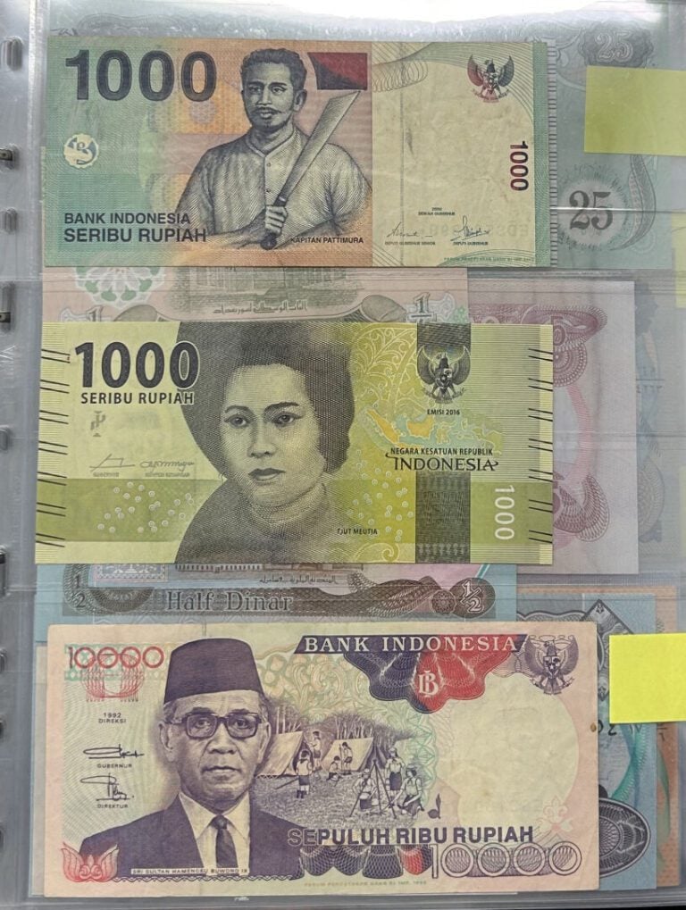 Billets - Asie - Important lot de 202 billets comprenant 38 États, respectiveme…