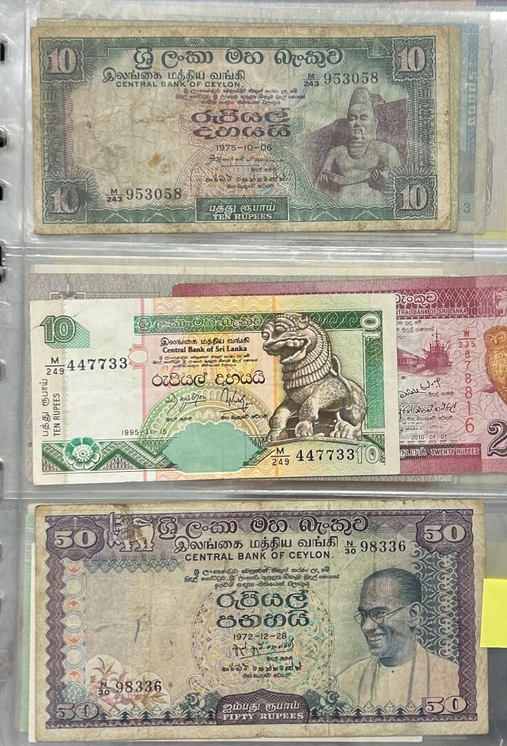 Billets - Asie - Important lot de 202 billets comprenant 38 États, respectiveme…