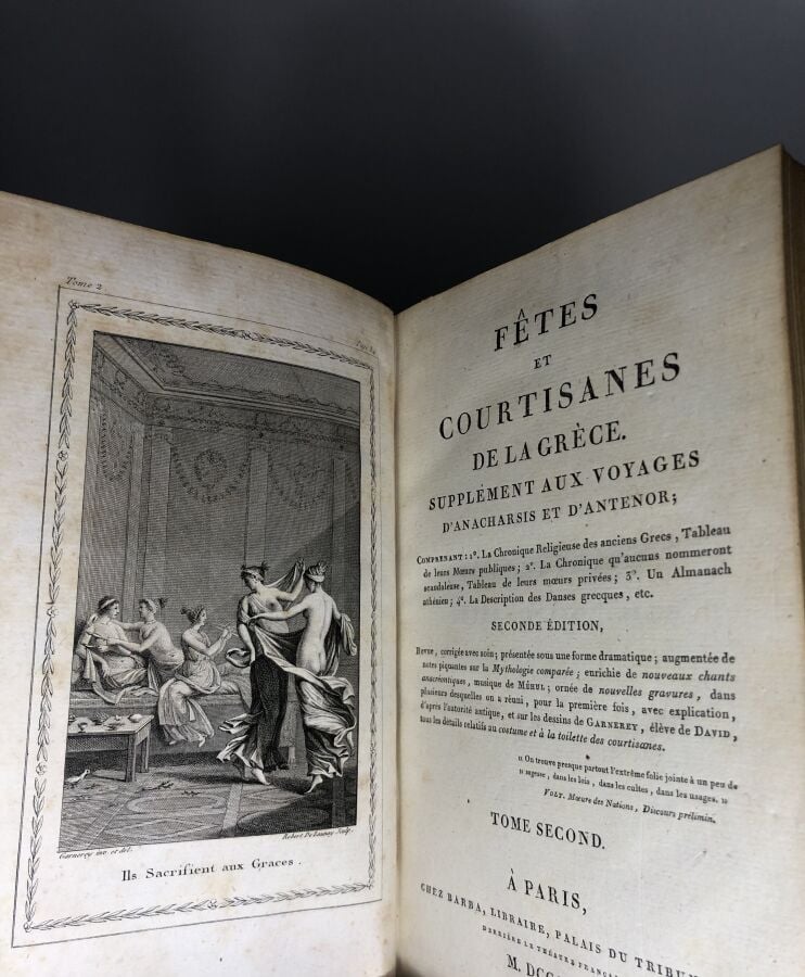 CHAUSSARD (Pierre Jean Baptiste) - Fêtes et courtisanes de la Grèce, tomes 2,3,…