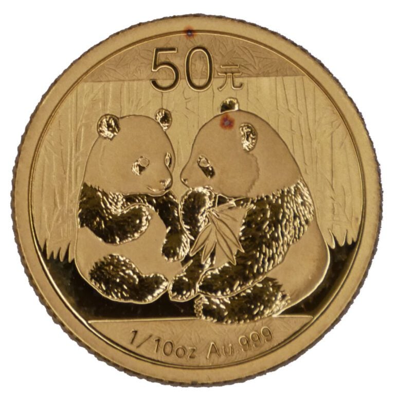 * Chine - - 50 Yuan 2009 - A : Deux panda - R : Temple - Etat : TTB - Matière :…