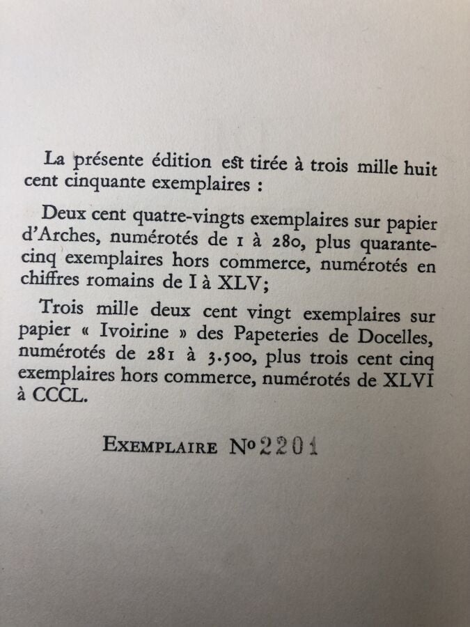 COLETTE. - De ma fenêtre. Edité à Paris aux armes de France en 1942. De format…