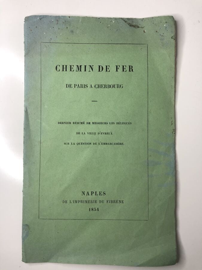 COLLECTIF. - Chemin de fer de Paris à Cherbourg - dernier résumé de messieurs l…