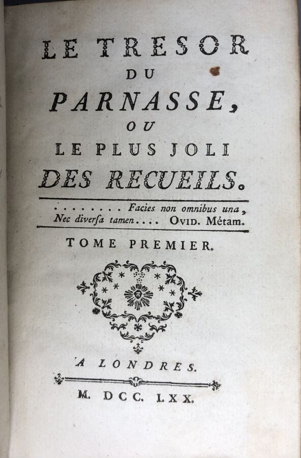 COLLECTIF - Le tresor du Parnasse ou les plus joli des recueils, 3 volumes, tom…