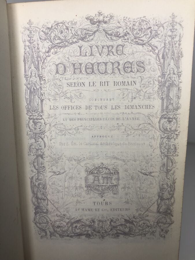 Collectif. - Livre D'Heures. Selon Le Rit Romain. Contenant Les Offices De Tous…