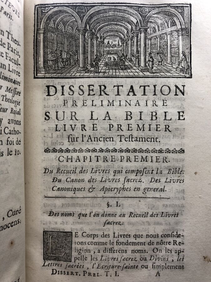 DU-PIN (Louis Ellies). - Dissertation préliminaire ou prolegomenes sur la Bible…