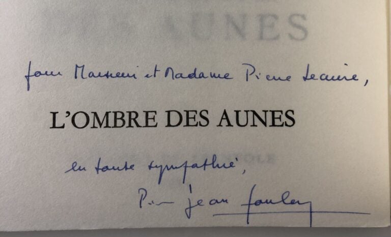 FOULON (Pierre-Jean) - L'ombre des Aunes. Edité sans lieu d'édition chez Editio…
