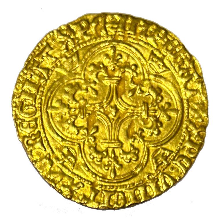 France - Charles VI (1380-1422) - Ecu d'or - A : Ecu de France couronné - R : C…
