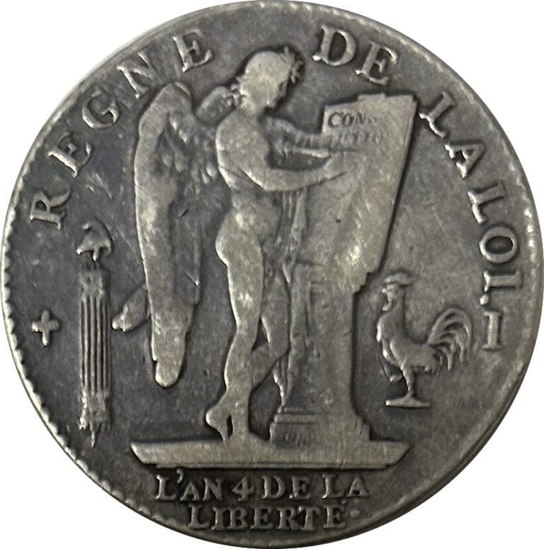 France - Constitution (1791-1792) - Ecu de 6 Livres 1792 I (Limoges) - A : Tête…