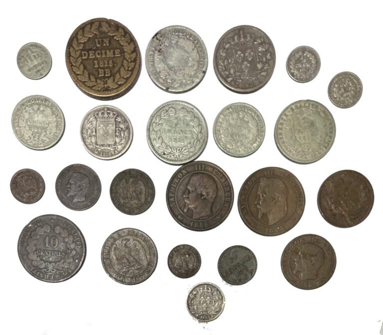 France - Divers - Important lot de monnaies diverses comprenant notamment - Une…