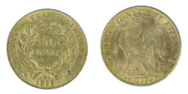 France - Divers - Lot de deux monnaies de 10 Francs comprenant : - -Une 10 Fran…