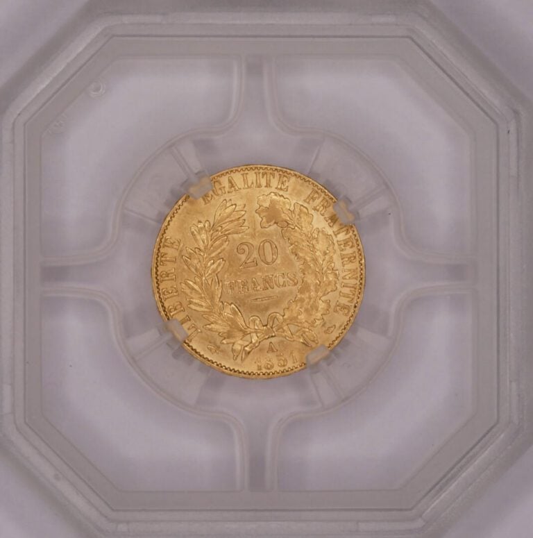 * France - IIe République (1848-1852) - 20 Francs Cérès 1851 A (Paris) - A : Tê…
