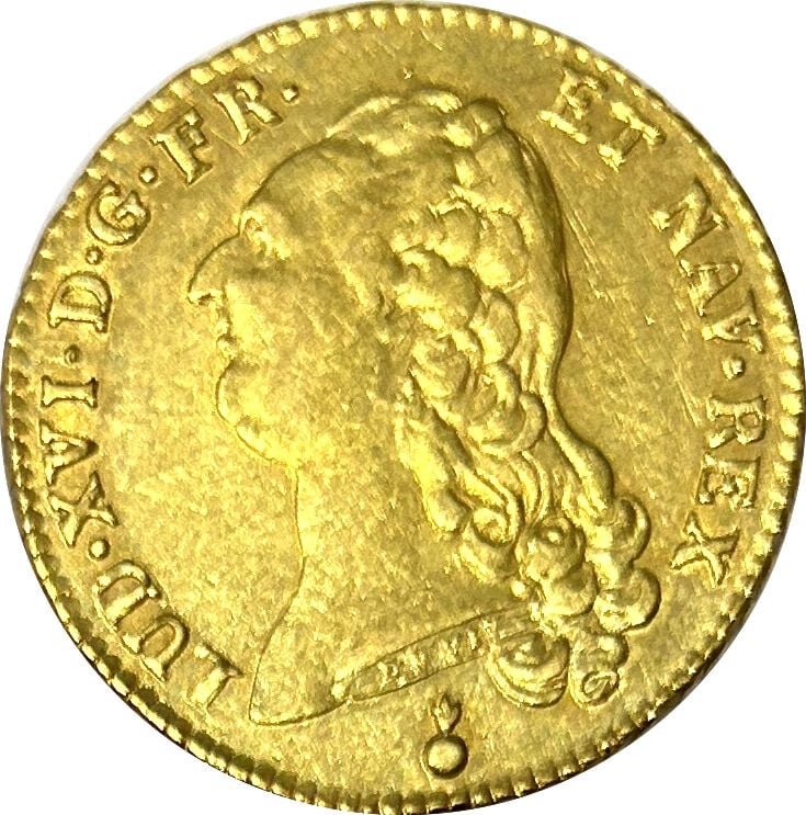 France - Louis XVI (1774-1791) - Double Louis d'Or 1789 AA (Metz) - A : Buste n…