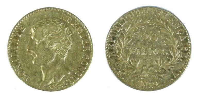 France - Napoléon Ier (1804-1815) - 20 Francs An 12 A (Paris) - A : Tête nue à…