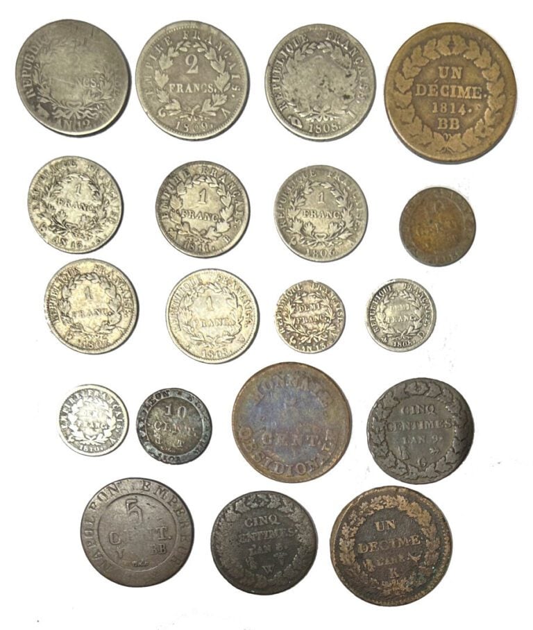 France - Napoléon Ier (1804-1815) - Lot de monnaies diverses comprenant : - -Tr…