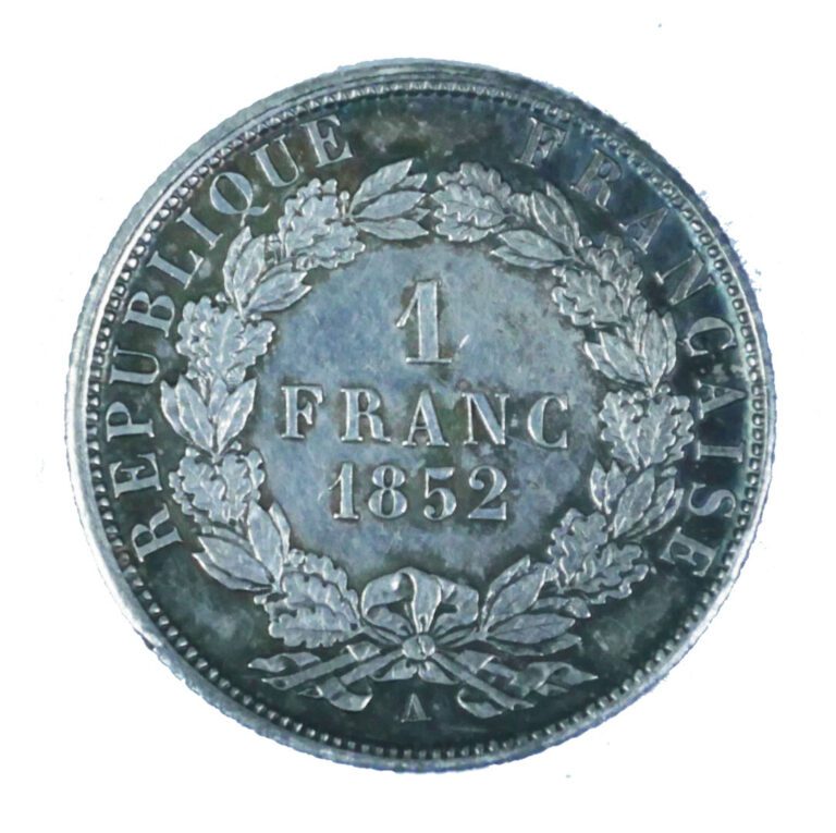 France - Napoléon III (1852-1870) - 1 Franc 1852 A (Paris) - A : Tête nue à gau…