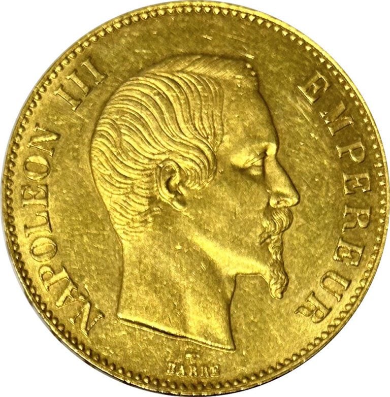 France - Napoléon III (1852-1870) - 100 Francs Napoléon III Tête nue 1857 A (Pa…