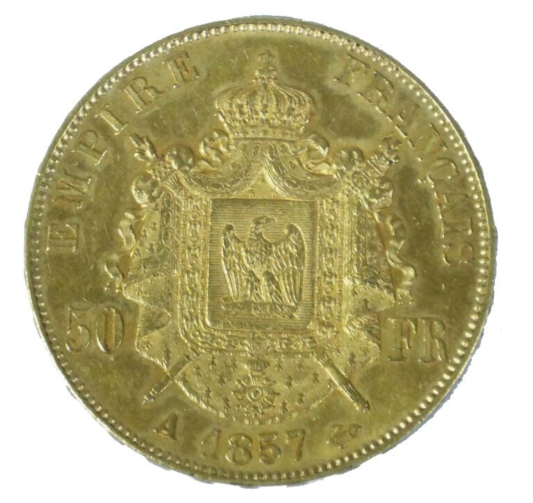 France - Napoléon III (1852-1870) - 50 Francs Napoléon III Tête nue 1857 A (Par…