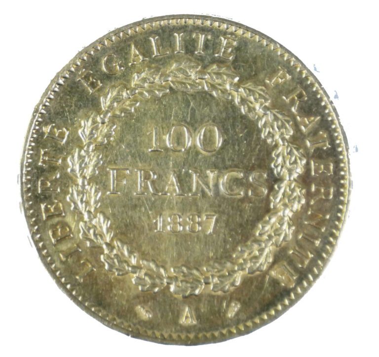 France - Troisième République (1871-1940) - 100 Francs 1887 A (Paris) - A : Gén…