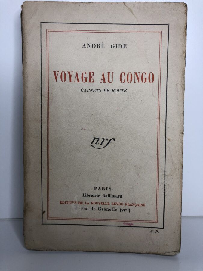 GIDE (André). - Voyage au Congo. Édité à Paris chez Gallimard en 1927. De forma…