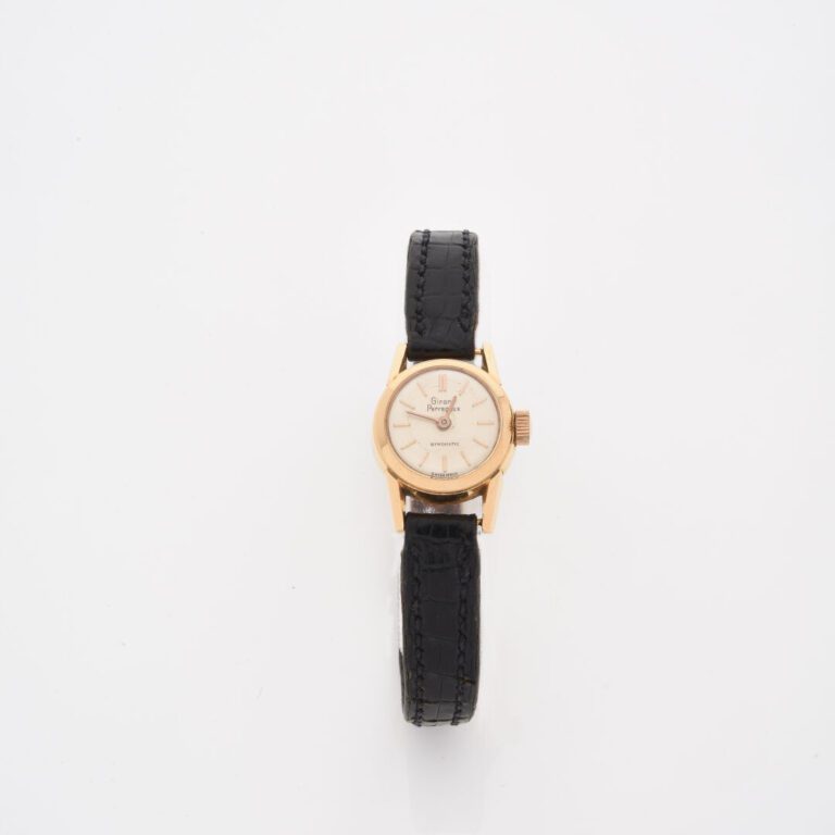 GIRARD PEREGAUX, Gyromatic - Montre bracelet de dame en or jaune (750), boîtier…
