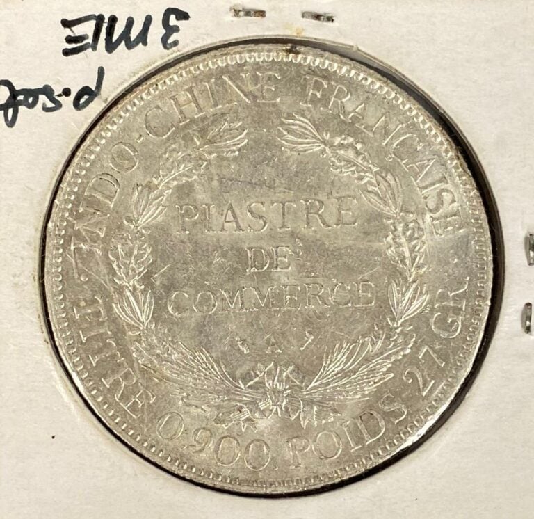 Indochine Française: Piastre de Commerce en argent 1313. - Poids 27g