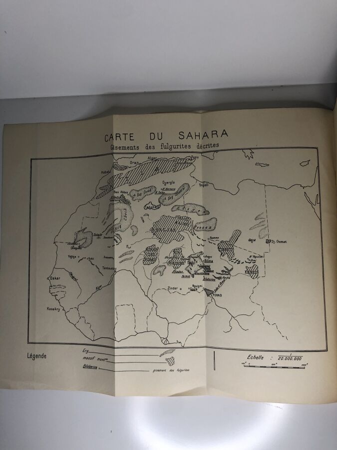 LACROIX A. - Les fulgurites du Sahara. Édité à Paris chez Éditions géographique…