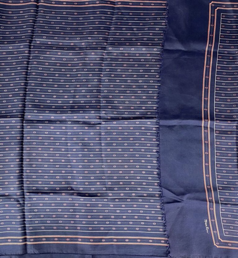 LANVIN, Nina RICCI, etc - Lot de quatre foulards à motifs divers - (petites tac…
