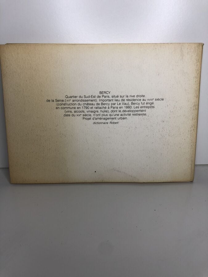 LEMOINE (Georges). - Bercy. Édité à Paris chez Gallimard en 1992. De format in-…