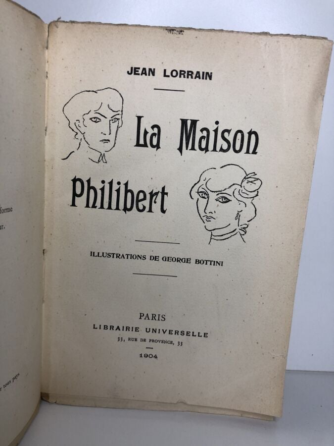 LORRAIN (Jean) - La maison Philibert. Sans lieu d'édition chez Librairie univer…