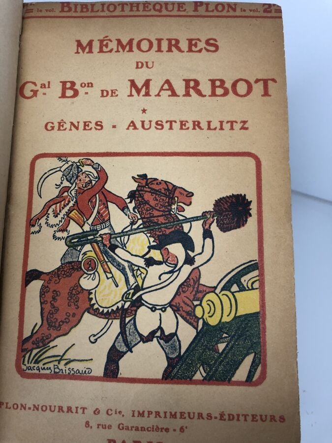 MARBOT (Baron de) - Mémoires du Général Baron de Marbot, 2 volumes, 4 tomes. Éd…