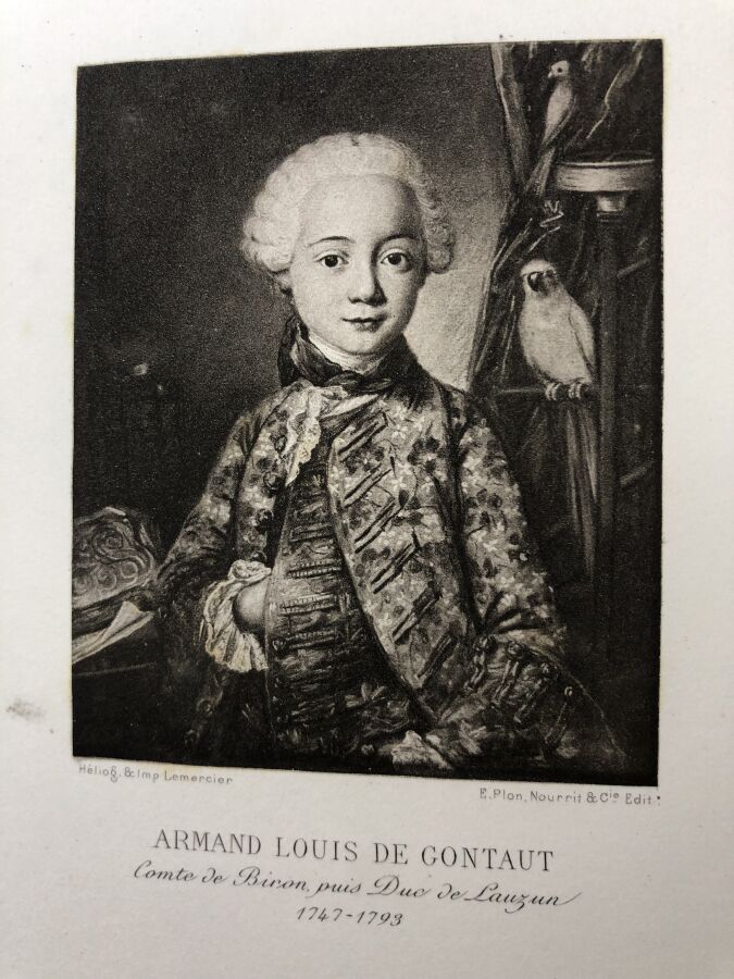 MAUGRAS (Gaston). - Le duc de Lauzin et la cour intime de Louis XV. Edité à Par…