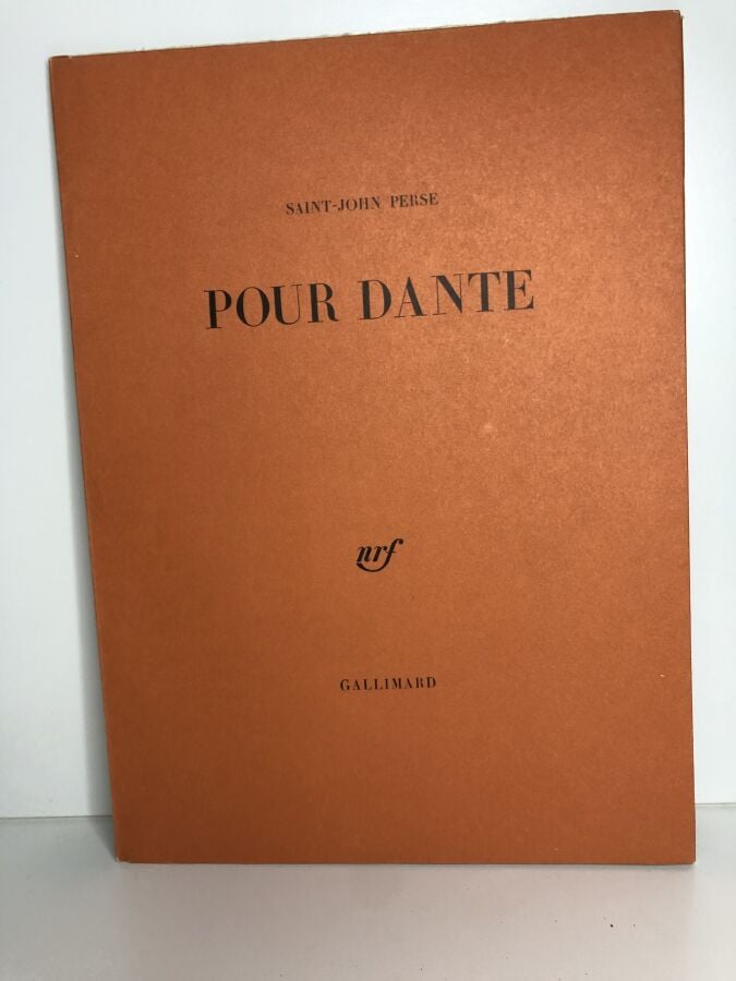 PERSE (John Saint) - Amer - Oiseaux - Pour Dante - Poésie. Édité à Paris chez G…